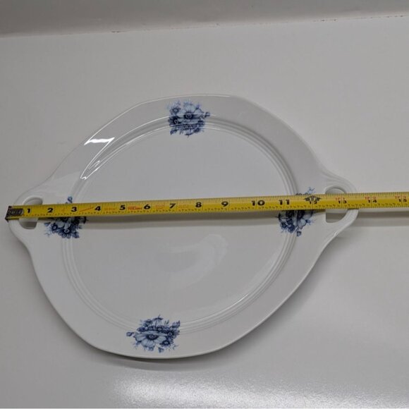 Ter Steege Delft Blauw Holland White Serving Tray Blue Floral Design - Picture 2 of 11